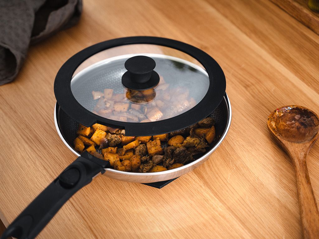 Set de Woks 2 Pièces avec Poignée Amovible, Batterie de Cuisine Antiadhésive – USTENSILIA