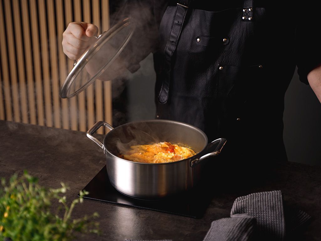 Casserole 24 cm Antiadhésive Naturelle, Marmite de Cuisine – USTENSILIA